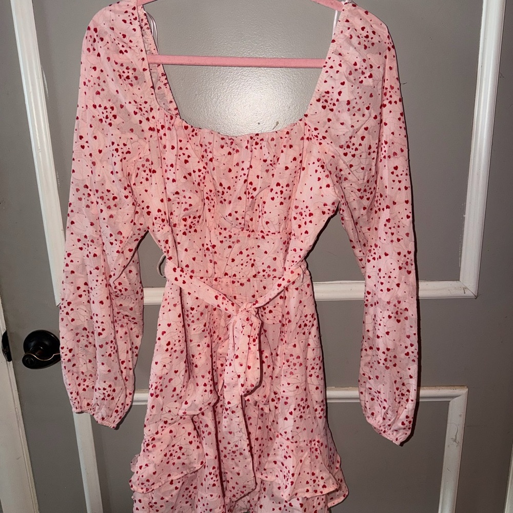 Blue Rain Valentines Day Dress Size Medium - Picture 4 of 7
